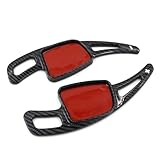 TYJH Palette Volante Auto Shifter Paddle per Audi A3 2017 2018 2019 2020 Cambio Volante Paddle Shifters Estensione Modifiche Interne Accessori,A-Carbon Fiber Black