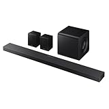 SAMSUNG Soundbar HW-QS750F/ZF Serie QS, 10 Speaker, Wireless, Convertible, Dolby 5.1ch, Audio a 5.1.3 Canali, DTS Virtual:X, Surround Sound Expansion, Q-Simphony,Titan Black, 2025