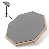 Drum Practice Pad, Pad per Batteria Silenzioso, Pad per Allenamento, Drum Pad in Gomma, Fornisce Eccellenti Proprietà di Assorbimento Degli Urti e Ammortizzazione, 8 Pollici