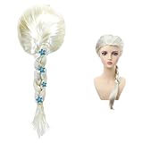 Parrucca Frozen Elsa Disney Parrucca Elsa Frozen Bambina Parrucca Capelli Lunghi per Frozen Parrucca da Donna Intrecciata a Coda di Cavallo Parrucca Anime per Festa in Costume Carnevale Cosplay