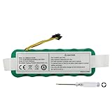 K KYUER 3500mAh LP43SC2000P Ni-Mh Batteria Compatibile con Ecovacs Deebot X500 KK-8 CR120 Ariete 2711 2712 2713 2717 Briciola, Rollibot BL618, Ariete 2712 Robot Profimaster Vacuum Cleaner Battery