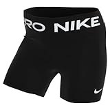 NIKE W NP 365 Short 5IN Pantaloncini, Black/(White), M Donna