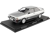 MODELLINO IN SCALA COMPATIBILE CON AUDI COUPE GT 1980 SILVER 1:18 MODELCARGROUP MCG18314