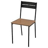 IKEA SANDSBERG Sedia, Nero/Marrone Tinto