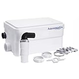 Aquamatix Duscha Pompa Doccia 250W Trituratore Pompa Maceratore 10m Distanza di pompaggio verticale 135L/min per docce, lavandini 2 ingressi con filtro a carbone