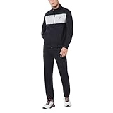 Australian Fleece Club Tracksuit, Tuta Sportiva Uomo, Realizzata in Cotone - Blu Navy - M