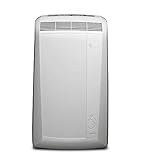 De'Longhi Pinguino Pacn77Eco Climatizzatore Portatile Silenzioso, Timer e Termostato, 3 Livelli, Potenza Frigorifera 8.200 Btu/H, Deumidifica, Maniglie e Rotelle, 2100W, Bianco, 75 x 44.9 x 39.5 cm