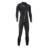 ZCCO - Muta in neoprene ultra elasticizzata, 3 mm, con zip frontale, per immersioni, nuoto, surf