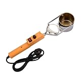 Kit di stampi per fusione di piombo per pesca, temperatura regolabile a 450 ℃, crogioli da 60 mm, capacità 500 g, fornace portatile per pesca fai da te