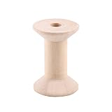 Tomotato Bobine di Filo Vuote da 10 Pezzi, Bobine di Filo Vuote in Legno Bobine di Filo Bobine da Cucito Vuote 47 mm x 31 mm