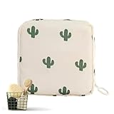 YRTUOP Borsa porta assorbenti igienici, portatile, per assorbenti igienici, con cerniera, per donne e ragazze, 12 x 12 cm