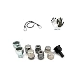 COMPATIBILE CON NISSAN Murano, Pathfinder, X-Trail, Navara Pick-up dal - (DB1) DADO ANTIFURTO KIT DI 4 DADI+2 CHIAVI PER GOMME RUOTA AUTO FARAD KIT DADI CERCHIO IN LEGA