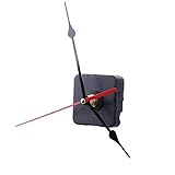 topolenashop Meccanismo Movimento Orologio da Parete al Quarzo – Kit Ricambio con 2 Coppie di Lancette Nere 8” e 13” | Facile da Montare | Accessori Fai da Te per Riparazione o Creazione Orologi 1632