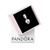 PANDORA Icons Pendente con scritta Friends e cuore con infinito in argento Sterling con zirconia cubica trasparente