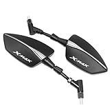 YZCSYBBF XMAX300 XMAX400 Xmax X-Max 125 250 300 400 Specchietto retrovisore Laterale per Moto Specchietti retrovisori(Titanium1)