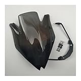 Moto Cupolino Parabrezza Per Kawasaki Per Z750 Per Z750R 2007 2008 2009 2010 2011 2012 Parabrezza Per Moto Parabrezza Con Staffa Fumo Trasparente Deflettore Per Moto(Black)