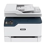 Xerox C235 Multifunzione Laser A4 Colore - Copia/Stampa/Scansione/Fax, 22ppm, Wireless con Stampa Fronte Retro, Pannello Touch a Colore, White / Blue