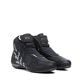 TCX - R04D Waterproof, Scarpe da Moto Uomo, Impermeabili Certificate con Membrana T-DRY, Chiusura con Lacci e Velcro, Tomaia in Mesh con Rivestimento Hot Melt