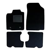 4 Tappetini in Moquette per Dacia Sandero Compatibile con Modelli dal 2008 al 2012, Fondo Impermeabile e Antiscivolo con Battitacco in PVC - Alta Qualità - Made in Italy - OFFICINE MILANO