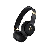 Beats Solo 4 - Cuffie wireless bluetooth on-ear, compatibili con Apple e Android, fino a 50 ore di autonomia - Nero e oro