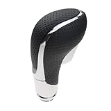 XUKEY Pomello del cambio automatico per auto, in pelle sintetica e cromo, pomello del cambio per Opel Astra J Insignia