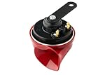 HELLA Tromba,STYLE HORN TE24,12V,110dB(A),Gamma frequenze,500Hz,Tono alto,elettrico,Colore alloggiamento/sede,rosso/nero,Attacco piatto ad innesto,Quantità,1,3FG 007 424-011