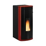 LA NORDICA Stufa A Pellet Sibilla Plus Bordeaux 2,4-8,2 Kw 235 M³ Riscaldabili