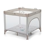 Foppapedretti Box Pieghevole Jubox, per bambini dalla nascita a 36 mesi, Trasportabile con Borsa in dotazione, Tappetino Imbottino, Angoli Protetti con Rivestimento, 93x93x78 cm, Circus
