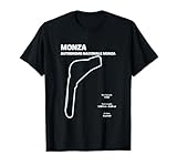Circuito famoso profilo Monza pista corsa fan car racing Maglietta
