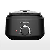 Scaldabagno elettrico per la depilazione professionale - Macchina per cera calda per depilazione a casa adatta per viso, braccia, ascelle e gambe - 500 ml modello HR101 (nero)