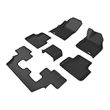 3D MAXpider Tappetini per tutte le stagioni per AUDI Q7 (4M) 2016-2024+, tappetini auto su misura, serie Kagu (1a e 2a fila)