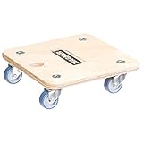 WAGNER Carrello da trasporto MM 1353 I 29 x 29 cm I per carichi pesanti, elettrodomestici e mobili I portata 250 kg I foro di presa I molto mobile I certificato FSC® - 20135301