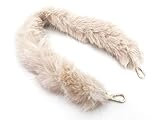 Manico pelliccia Chic, 65cm in diverse colorazion, 100% pelliccia ecologica sintetica (beige - 13)