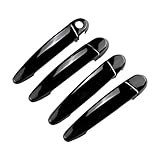 JCAKES Maniglie porte esterne auto LHD Auto Maniglia Esterna Porta Coperture Trim Accessori Per B&MW Serie 1 3 E87 E90 E91 E92 E93 F30 X1 X2 X3 X4 X6 maniglia esterna portiera auto(Nero lucido)