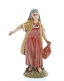 Moranduzzo Donna con Anfora H 9,4 cm per Presepe da Cm 10 – STANDARD 10 – Statuina Indistruttibile, Stile Arabo, Pittura Rifinita a Mano, Prodotto Ufficiale, Made in Italy, Scultore M. Landi