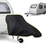 URAQT Traino Coperture per Rimorchi, Copertura Gancio Traino con Finiture Riflettenti, 94*65CM Universale Copertura Roulotte Impermeabile Protezione Solare Antipolvere per Roulotte, Camper, Rimorchi