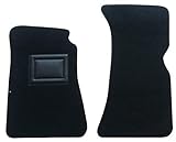 2 Tappetini per Alfa Romeo Spider Duetto 3° Serie in Moquette Nero su Misura OFFICINEMILANO. Battitacco in PVC. Fondo Antiscivolo