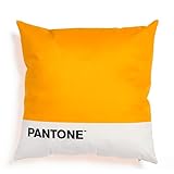 SWEET HOME Pantone™ - Cuscino Arredo Imbottito 45x45 cm, con Chiusura a Zip a Scomparsa. Imbottitura 350 gsm - Ocra