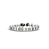 Made by Nami Braccialetto Surfer Boho - Donna e Uomo - Accessori Fatti a Mano per Festa in Spiaggia - Etnico Hippie - 100% Impermeabile e Regolabile - Amicizia Ragazze (bianco)