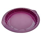 Tupperware Stampo in silicone per torta di mele torta viola liscia e arcuata rotonda stampo in silicone liscio ad arco rotondo