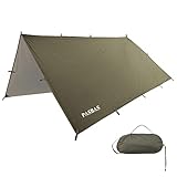 Telone di sopravvivenza in nylon Ripstop 70D con polimero alluminizzato riflettente e lacci ad anello con occhielli, telo di emergenza da campeggio Bushcraft, riparo di emergenza impermeabile 10x10