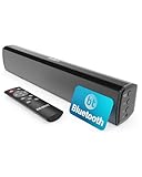 Majority Barra Soundbar Bluetooth 50W | Sound Bar TV e PC Compatta 2.0 | Casse per Televisore con Ingressi Ottico, RCA, USB, AUX, MP3 | Altoparlante Wireless con Telecomando Bowfell