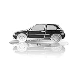 4R Quattroerre.it Modellino Sagoma Incisa Auto Alfa Romeo 147 in Acciaio Inox