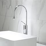 LBRTMED Rubinetto da Bagno in Oro Spazzolato Caldo e Freddo Mixer Rubinetto del Rubinetto del Rubinetto Lavena del lavatro del Bagno Misciase Mexer Gold-Gold (Alto Chrome)