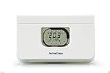 Fantini Cosmi C68 Cronotermostato Giornaliero a Batterie con Manopole, Bianco