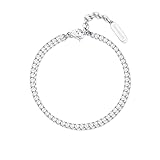 Brosway Bracciale Donna, Bracciale Tennis in Acciaio | Collezione Desideri - BEI080