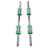 Kit di guide lineari 2 pezzi HGR20-2200mm Guide di scorrimento lineari con blocco cuscinetto carrello HGH20CA Guida lineare Parti CNC ad alta precisione e basso rumore per macchine e artigianato fai