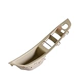Maniglia Interna Porta Maniglia Interna Per BMW Serie 5 F10 F11 F18 520i 523i 525i 528i 535i Aggiornato Lato Guida Sinistro Maniglia Interna Porta Pannello Rivestimento Beige Nero(Beige-White-LHD)