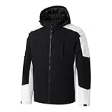 TONY BACKER - Giubbotto Giacca Antivento Invernale Uomo, Calda E Leggera, Giacca A Vento Uomo Con Cappuccio Removibile e Regolabile, Tasca Interna, Tempo Libero, Trekking, Moto, Nero