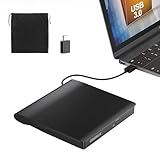 ORIGBELIE Lettore CD Esterno per PC Portatile, Plug & Play Masterizzatore DVD CD Externo, USB 3.0 Type-C CD/DVD +/-RW Drive, Slim Unità DVD Esterna per Laptop Desktop Windows 11/10/8/7/XP Linux OS
